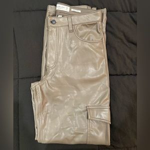 Abercombie & fitch Vegan leather 90s relaxed jean high rise